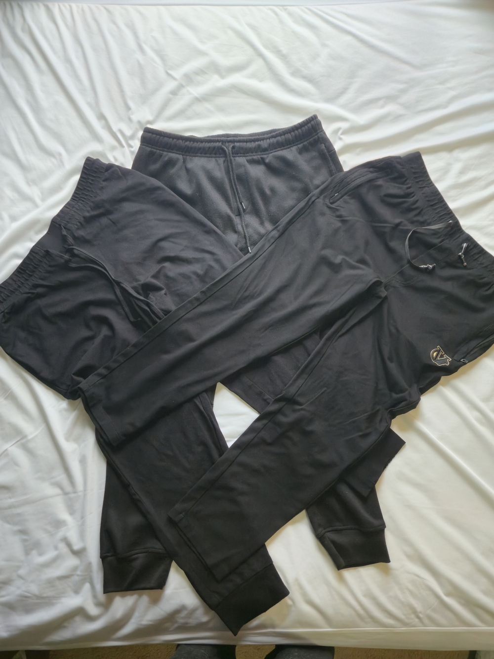 Bundle Of 3 Men's Black Jogger Sweatpants - Everyday Comfort & Versatility